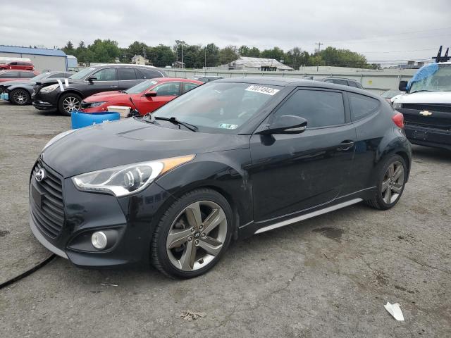 KMHTC6AE2DU125464 - 2013 HYUNDAI VELOSTER TURBO BLACK photo 1