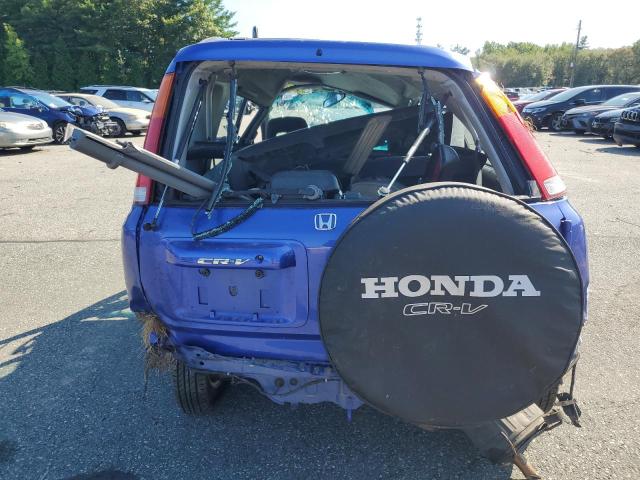 JHLRD18671C003345 - 2001 HONDA CR-V EX BLUE photo 6