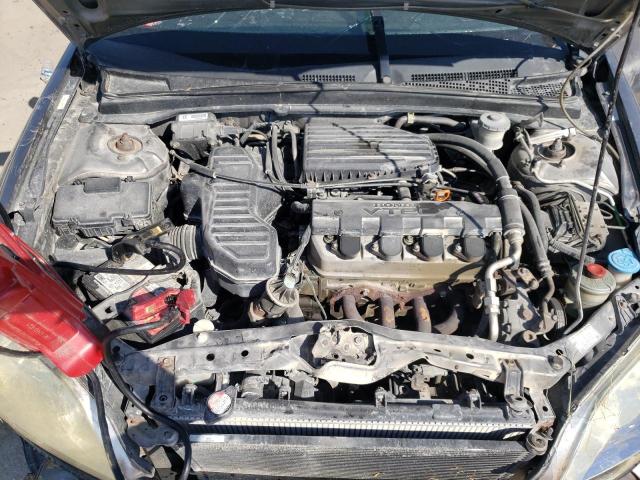 1HGEM22935L002169 - 2005 HONDA CIVIC EX GRAY photo 11