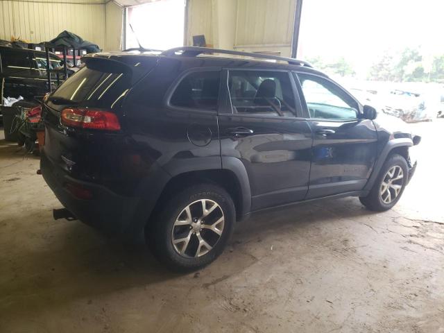 1C4PJMBSXEW211387 - 2014 JEEP CHEROKEE TRAILHAWK BLACK photo 3