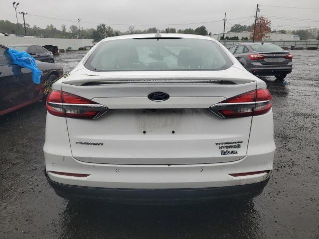 3FA6P0RU3KR124221 - 2019 FORD FUSION TITANIUM WHITE photo 6