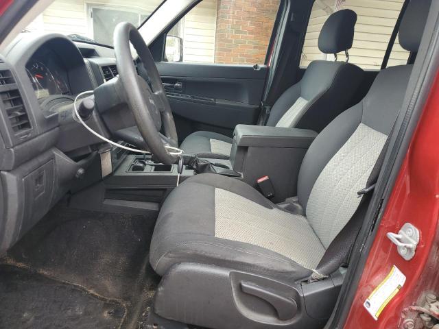 1J4PN2GK6AW113060 - 2010 JEEP LIBERTY SPORT RED photo 7