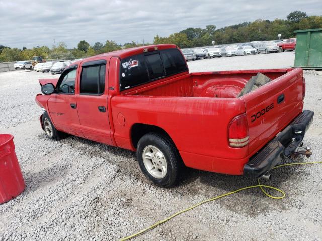 1B7GL2AN6YS681891 - 2000 DODGE DAKOTA QUAD RED photo 2