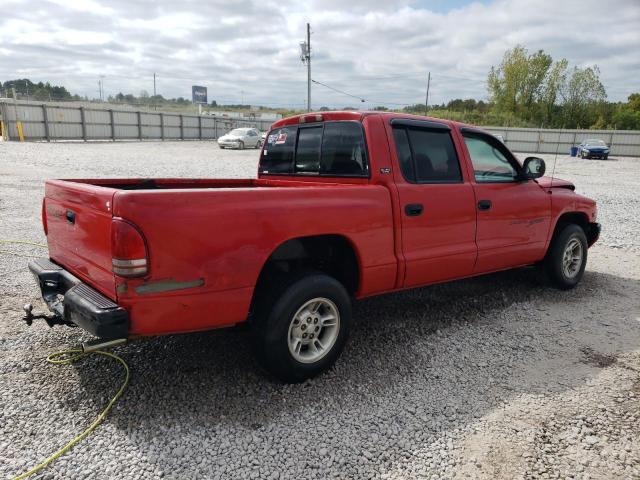 1B7GL2AN6YS681891 - 2000 DODGE DAKOTA QUAD RED photo 3