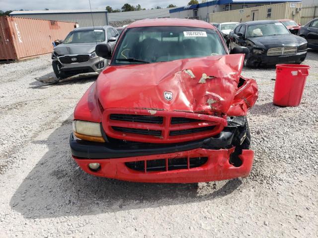 1B7GL2AN6YS681891 - 2000 DODGE DAKOTA QUAD RED photo 5