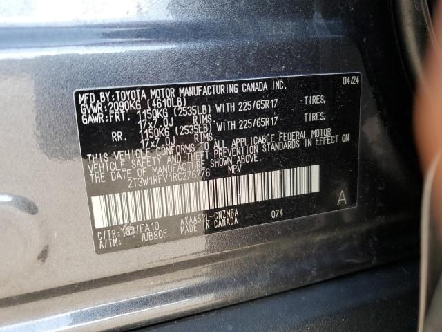 2T3W1RFV1RC276776 - 2024 TOYOTA RAV4 XLE GRAY photo 14