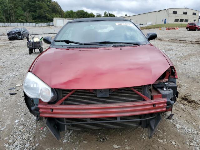 1C3EL75RX4N304334 - 2004 CHRYSLER SEBRING GTC RED photo 5