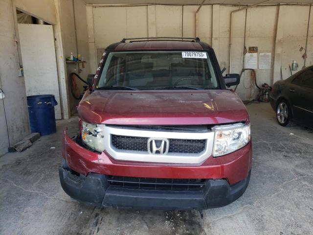 5J6YH28779L001337 - 2009 HONDA ELEMENT EX MAROON photo 5