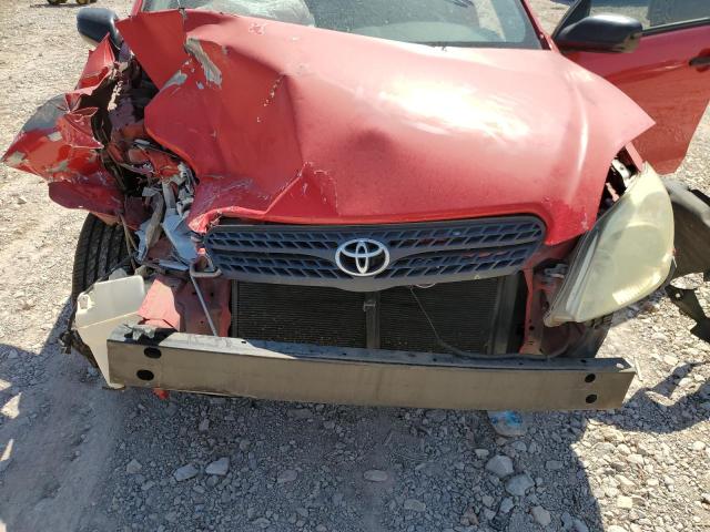 2T1KR30E67C625255 - 2007 TOYOTA COROLLA MA XR RED photo 12