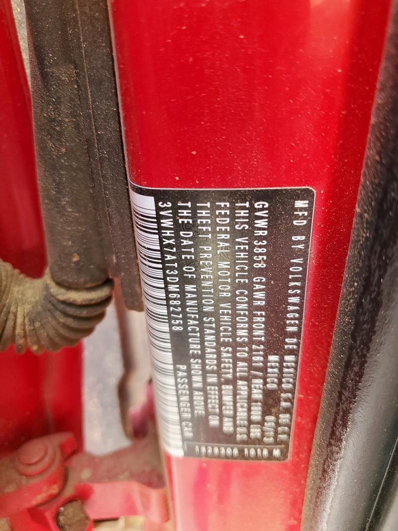 3VWHX7AT3DM682758 - 2013 VOLKSWAGEN BEETLE Qırmızı foto 12