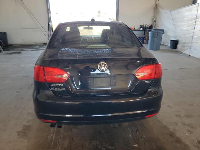 3VW3L7AJXCM395419 - 2012 VOLKSWAGEN JETTA TDI BLACK photo 6