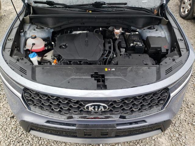 5XYRLDLC0MG038002 - 2021 KIA SORENTO S GRAY photo 11