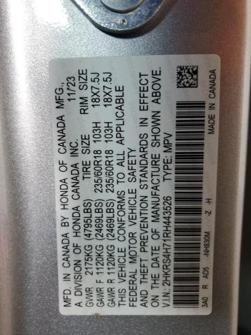 2HKRS4H71RH443526 - 2024 HONDA CR-V EXL 银色 照片 13