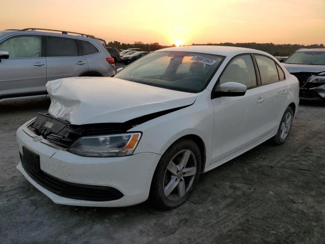 3VWLL7AJ7CM311380 - 2012 VOLKSWAGEN JETTA TDI WHITE photo 1