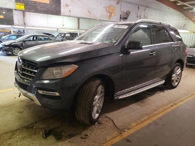 4JGDA5HBXEA268231 - 2014 MERCEDES-BENZ ML 350 4MATIC BLUE photo 1