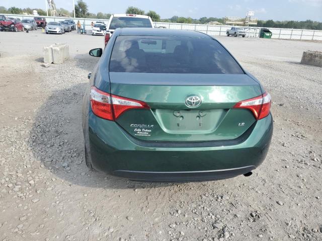 2T1BURHE9GC726313 - 2016 TOYOTA COROLLA L GREEN photo 6