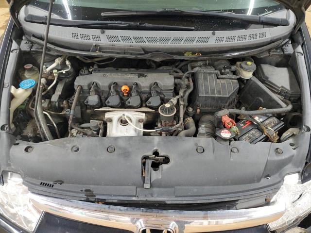 1HGFA16808L089607 - 2008 HONDA CIVIC EX BLACK photo 11