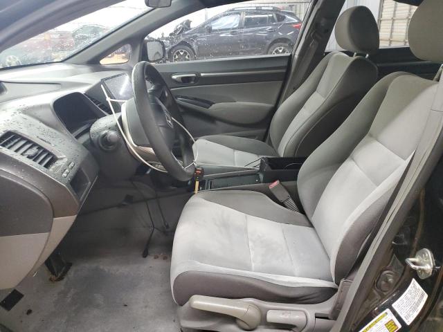 1HGFA16808L089607 - 2008 HONDA CIVIC EX BLACK photo 7