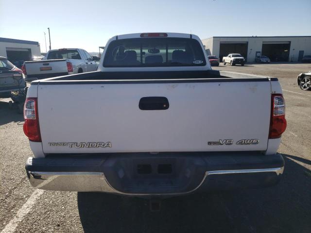5TBBT44156S486183 - 2006 TOYOTA TUNDRA ACCESS CAB SR5 WHITE photo 6