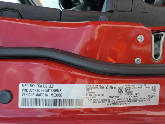 3C4NJDBB0MT525948 - 2021 JEEP COMPASS LATITUDE RED photo 13