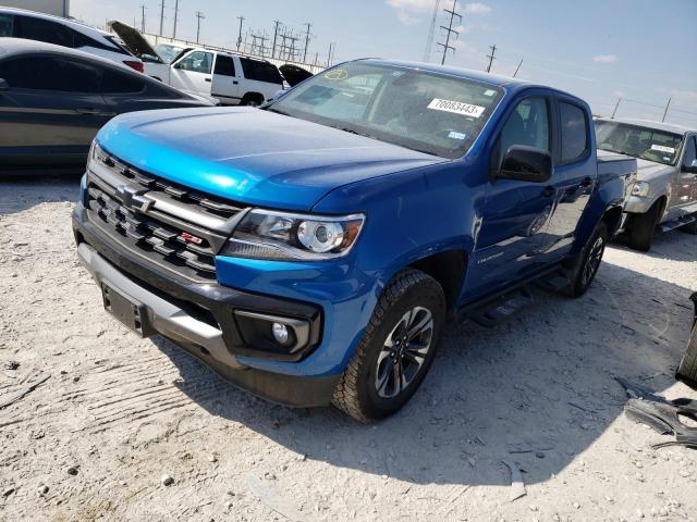 1GCGTDEN7N1166518 - 2022 CHEVROLET COLORADO Z71 BLUE photo 1