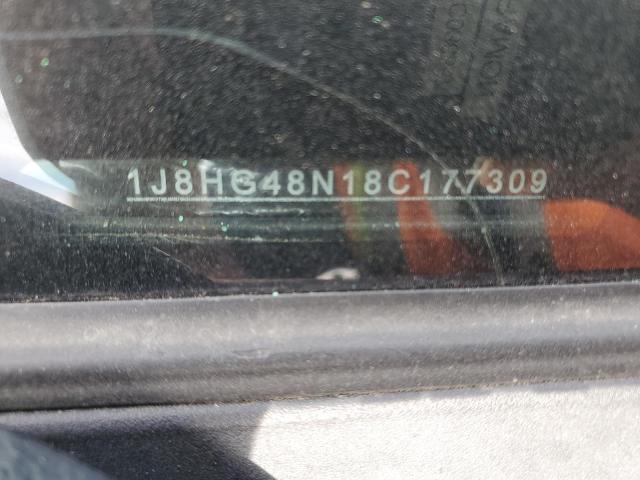 1J8HG48N18C177309 - 2008 JEEP COMMANDER SPORT Կարմիր լուսանկար 13