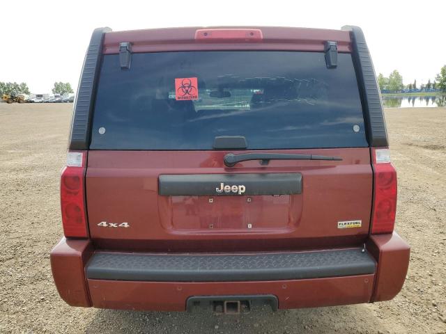 1J8HG48N18C177309 - 2008 JEEP COMMANDER SPORT Կարմիր լուսանկար 6