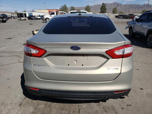 3FA6P0UU6FR145979 - 2015 FORD FUSION S HYBRID CREAM photo 6