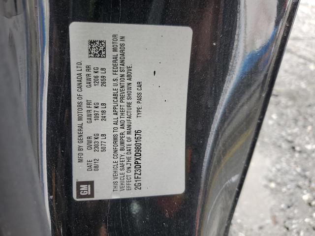 2G1FZ3DPXD9801676 - 2013 CHEVROLET CAMARO ZL1 Schwarz Foto 13