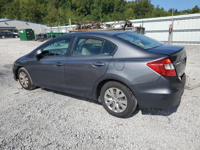 19XFB2F58CE079884 - 2012 HONDA CIVIC LX GRAY photo 2