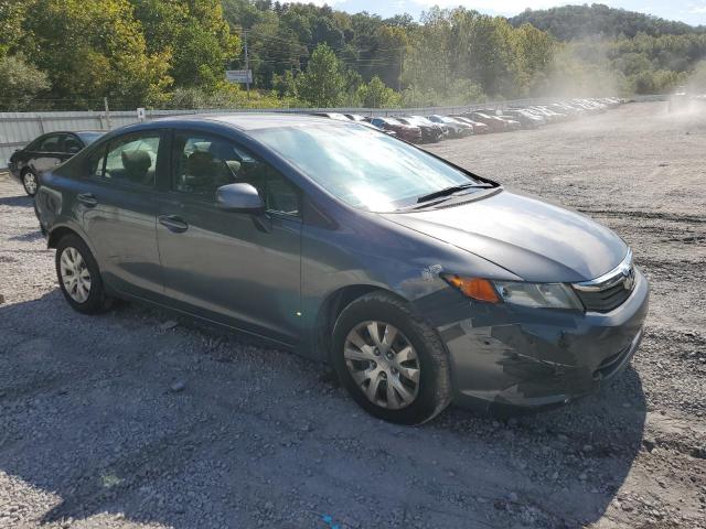 19XFB2F58CE079884 - 2012 HONDA CIVIC LX GRAY photo 4