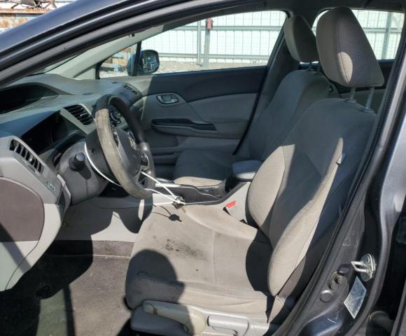 19XFB2F58CE079884 - 2012 HONDA CIVIC LX GRAY photo 7