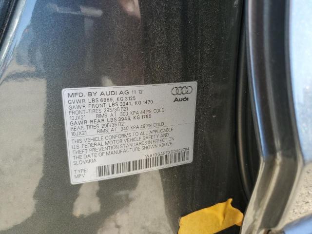 WA1DGAFEXDD008704 - 2013 AUDI Q7 PRESTIGE 灰色 照片 13