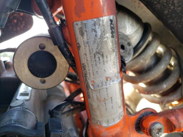 VBKTR6402NM834365 - 2022 KTM 890 ADVENTURE R დამწვარი ფოტო 10