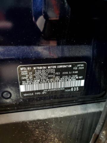 JA4J4VA89RZ052904 - 2024 MITSUBISHI OUTLANDER SE BLUE photo 14