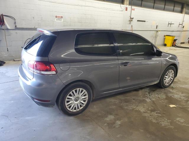 WVWAB7AJ6AW395475 - 2010 VOLKSWAGEN GOLF GRAY photo 3