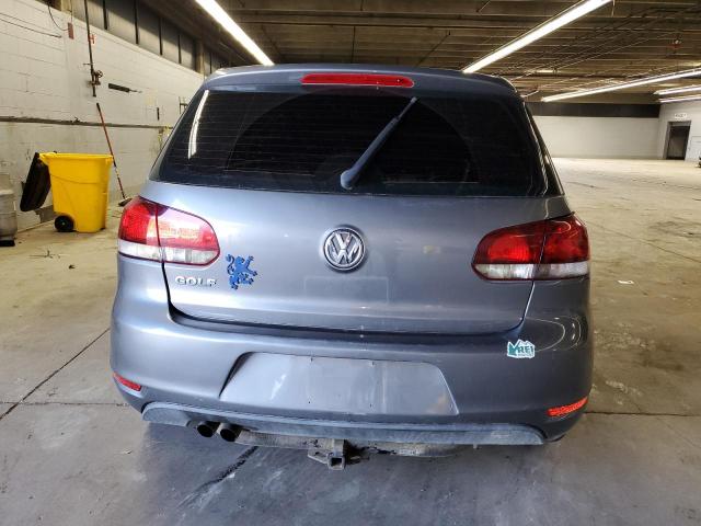 WVWAB7AJ6AW395475 - 2010 VOLKSWAGEN GOLF GRAY photo 6