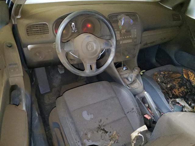 WVWAB7AJ6AW395475 - 2010 VOLKSWAGEN GOLF GRAY photo 8