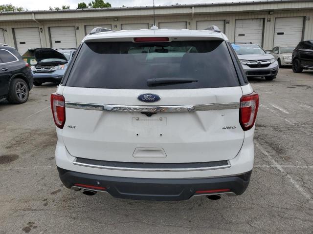 1FM5K8D80JGA56913 - 2018 FORD EXPLORER XLT Weiß Foto 6