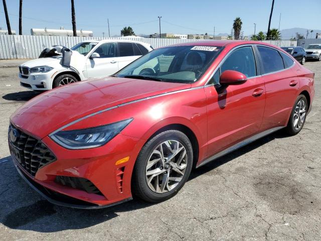 5NPEL4JA0LH061173 - 2020 HYUNDAI SONATA SEL RED photo 1