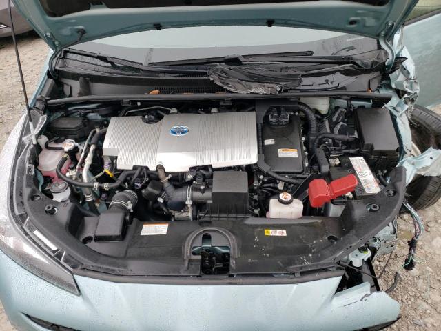 JTDL9MFU0M3025859 - 2021 TOYOTA PRIUS LE BLUE photo 11