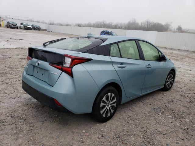 JTDL9MFU0M3025859 - 2021 TOYOTA PRIUS LE BLUE photo 3