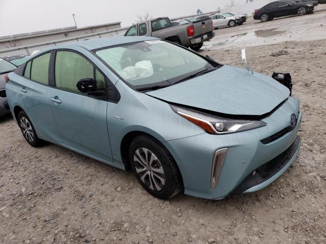 JTDL9MFU0M3025859 - 2021 TOYOTA PRIUS LE BLUE photo 4