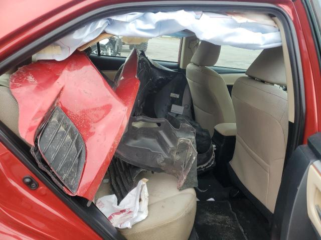 5YFBURHEXEP122766 - 2014 TOYOTA COROLLA L RED photo 10