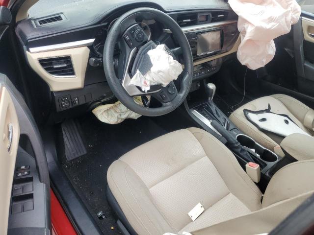 5YFBURHEXEP122766 - 2014 TOYOTA COROLLA L RED photo 8