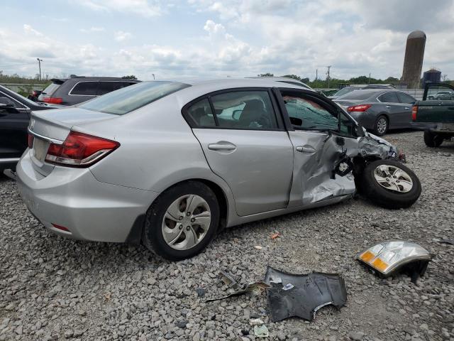 19XFB2F53DE025619 - 2013 HONDA CIVIC LX SILVER photo 3