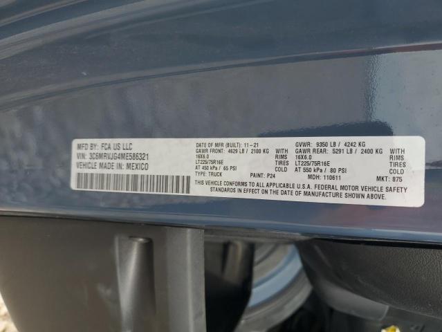 3C6MRVJG4ME586321 - 2021 RAM PROMASTER 3500 HIGH Gris foto 14