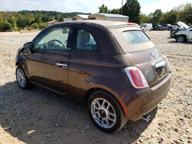 3C3CFFDR9DT652152 - 2013 FIAT 500 POP BROWN photo 2