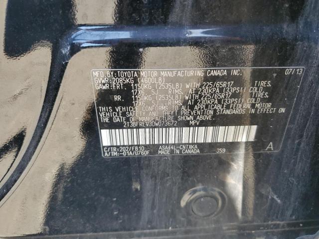 2T3BFREV3DW073672 - 2013 TOYOTA RAV4 LE Qara foto 13