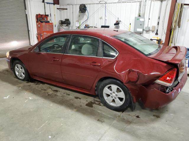 2G1WB5EK1A1104040 - 2010 CHEVROLET IMPALA LT RED photo 2